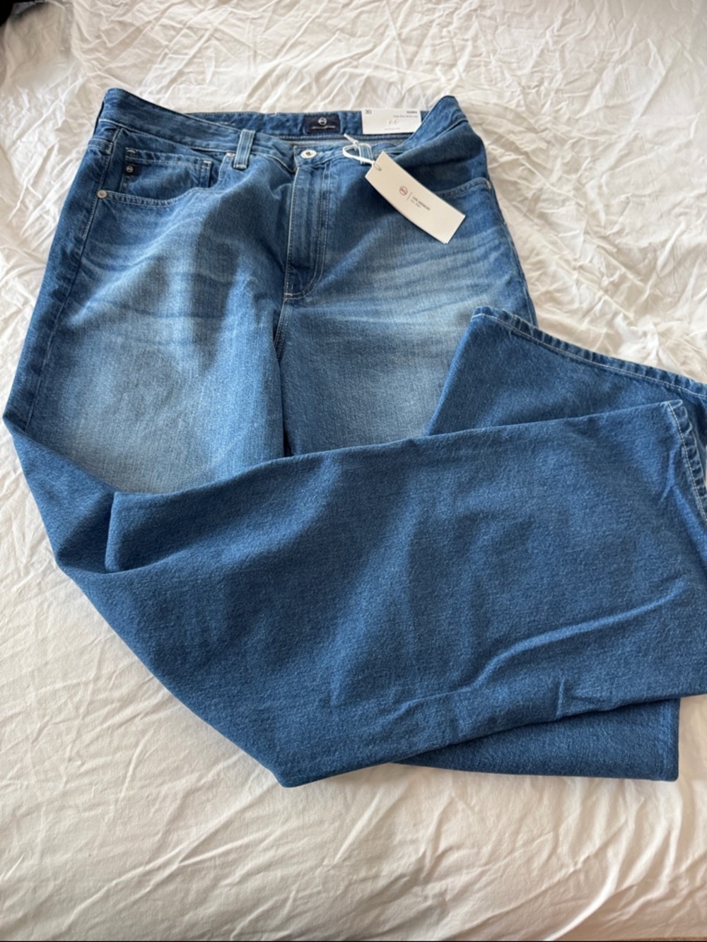 NWR AG Adriano Goldschmied Kora Wide-Leg High-Rise Jeans - Picture 2 of 5